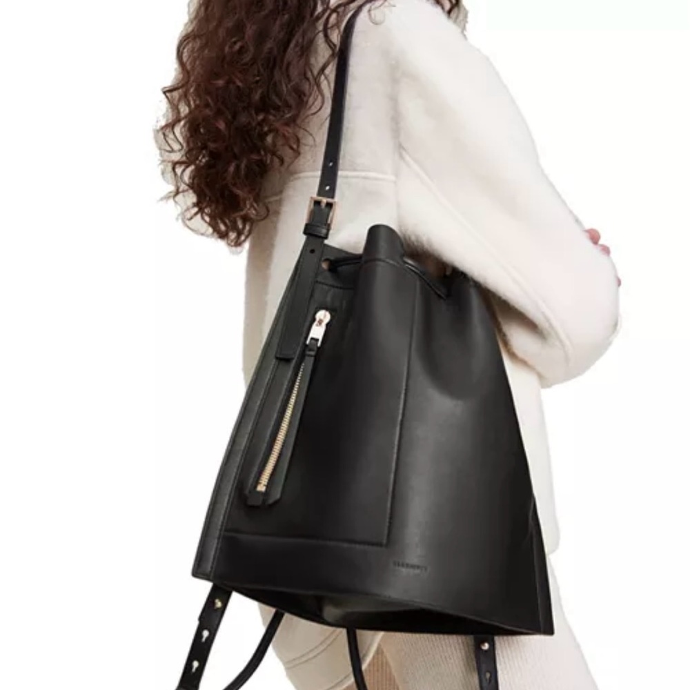 All Saints Alpha Convertible
Leather Backpack